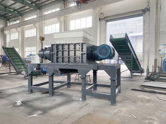 Double Shafts Plastic Shredder Machine High Torque